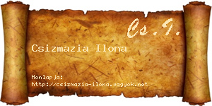 Csizmazia Ilona névjegykártya